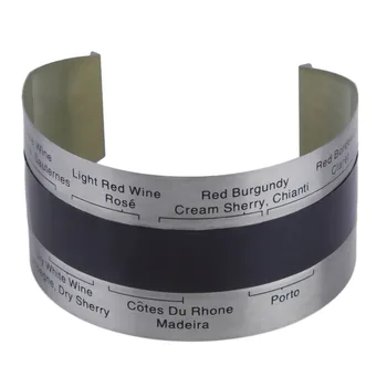 

Stainless Steel Wine Bracelet Thermometer 4-24 degree centigrade Red Wine Temperature Sensor Wine Thermometer