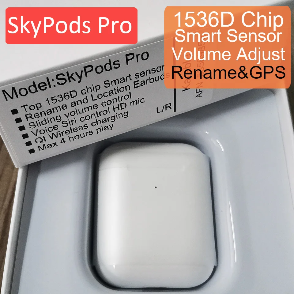SkyPods Pro Tws Aire 2 наушники с функцией управления громкостью, беспроводные Bluetooth наушники Smart sensor PK i9000 i90000 Pro i90000Pro TWS