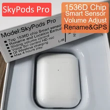 SkyPods Pro Tws Aire 2 наушники с функцией управления громкостью, беспроводные Bluetooth наушники Smart sensor PK i9000 i90000 Pro i90000Pro TWS