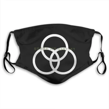 

Face Mask Brand Slim Fit Printing Adult John Bonham " 3 Circles " Black Washable Half Face For Men Women Ladies Diy Masks