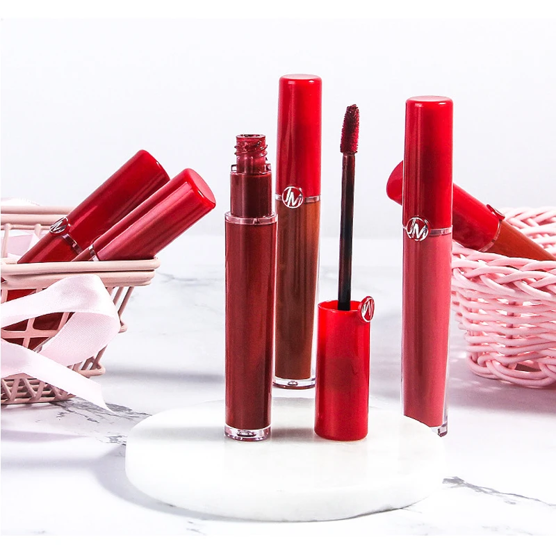 Ultra chic brown sugar glossy velvet matte LipGloss lip glaze Non-stick Cup Lipstick Nutritious Liquid Flip extremely Pigment |