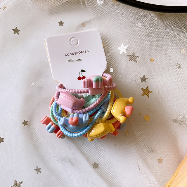 New Cute Candy Fruit Cartoon Princess Headwear Kids Elastic Hair Bands Children Ropes Girls Accessories Baby Headdress