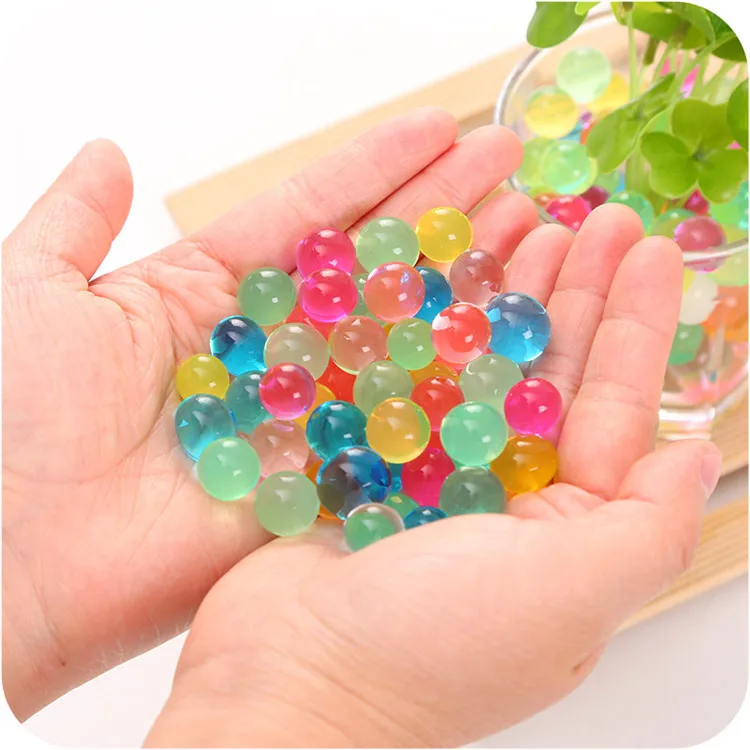 

500PCS/ 5bag polychromatic crystal mud crystal earth sponge crystal beads colored pottery bubble beads soilless culture
