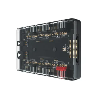 

Cooler Master 1 To 6 Multi Way Splitter PWM ARGB Fan HUB 4Pin PWM 3Pin Addressable RGB Fan Power Interface For Desktop PC