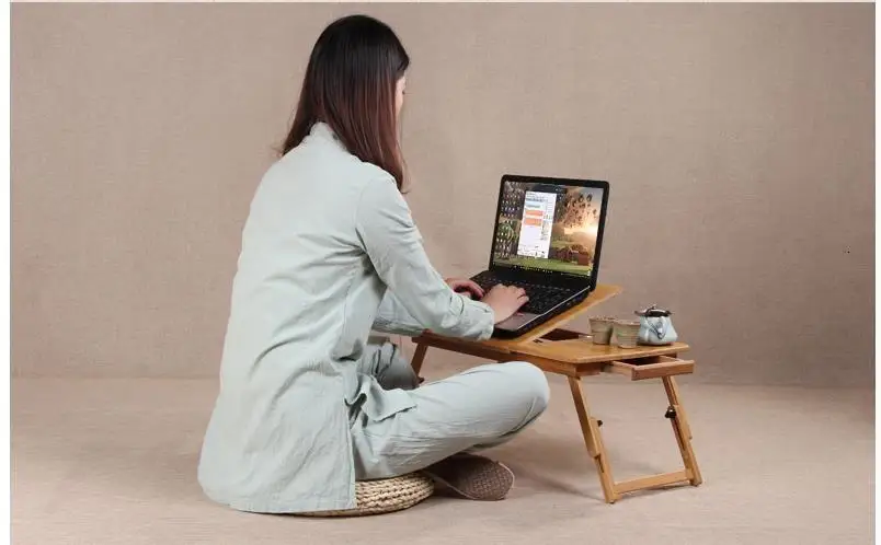 Biurko Tavolo Dobravel Lap офис Scrivania Schreibtisch Escritorio Bambu подставка для ноутбука Меса табло исследование стационарный компьютер стол