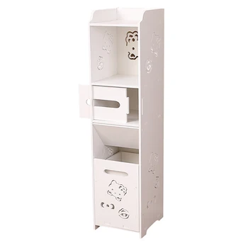 

Bathroom Receptacle Waterproof Floor Toilet Shelf Multi-layer Bathroom Bathroom Seam Closestool Side Cabinet Narrow Shelf