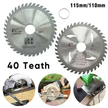 4.5/4 Polegada 115mm 40 dentes liga circular lâmina de serra para corte de madeira ângulo moedor viu disco lâmina de serra para rotativa elétrica a