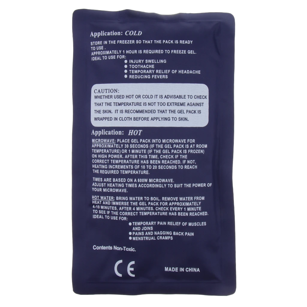 Hot Cold Pack - Reusable Gel Ice Pack for Injuries Headache First Aid Back Shoulder Neck Head Feet Muscle Relax