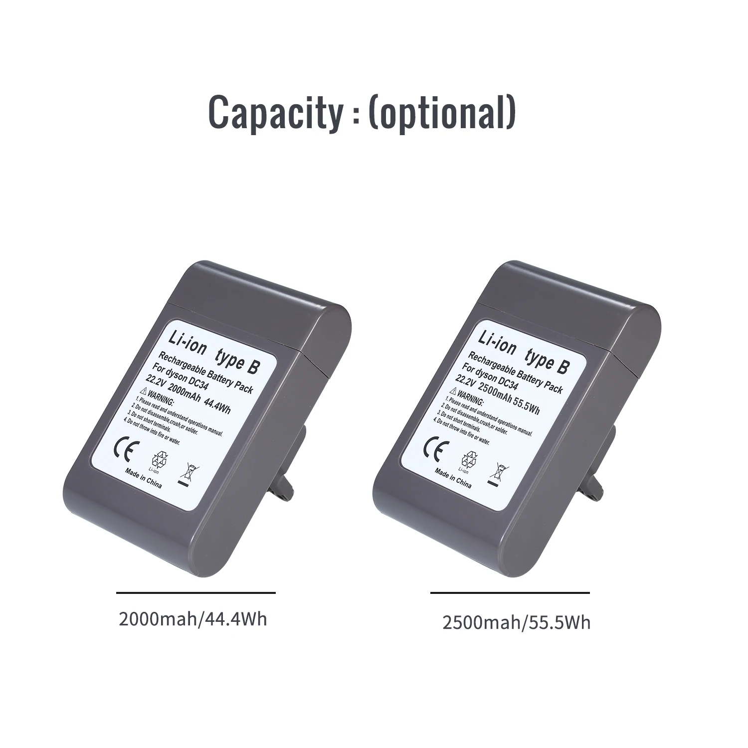 22,2 V 2000/25000mAh сменный аккумулятор для Dyson DC31 DC35 DC44 DC45 без шнура ручной пылесос(подходит только для типа B