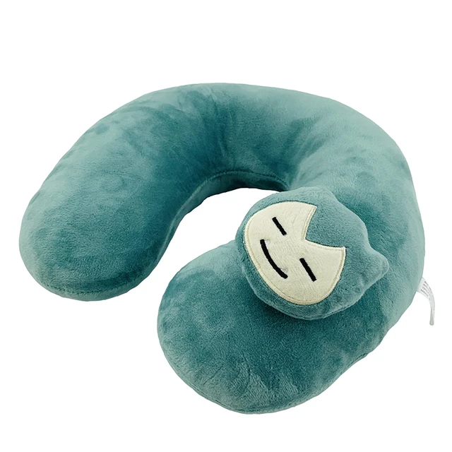 TAKARA TOMY Pokemon Snorlax U neck soft pillow Office siesta Portable travel Plush cushion cute Stuffed toys gifts