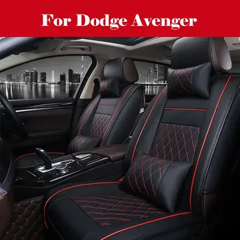 

car styling seat Covers Anti-Slip Backing PU Leather car seat Covers Cushions 5 Seats Full Set For Dodge Avenger