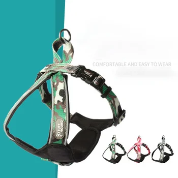 

Pet Large Dog Harness Vest Pet Products Comfortable Net Cloth Camouflage 3Colors Pet Harness Professional Dog Chest Straps