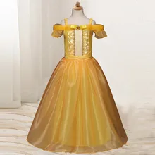 Платье для маленьких девочек; платье принцессы из тюля на бретелях; праздничный костюм для косплея; платье Эльзы с открытыми плечами; свадебное платье; Vestidos