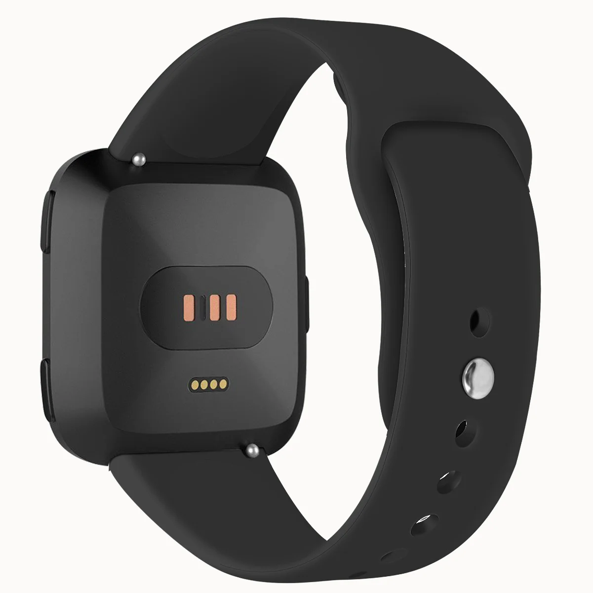 SHELKEE Сменные умные наручные часы ремешок для Fitbit Versa Смарт часы сплошной цвет обратная пряжка силиконовый ремешок