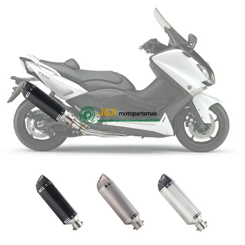 Полная система скольжения на с углеродного волокна глушитель для Yamaha YP500 T-TMAX500 TMAX 500 2001-2007