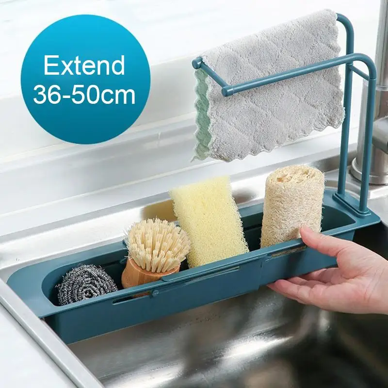 מתלה לסמרטוטים וסבון לכיור המטבח 4