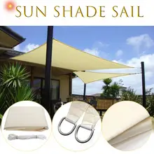 Водонепроницаемый солнцезащитный навес квадратная Защита от солнца открытый навес сад патио бассейн навес парус тент Кемпинг Тент Ткань 2,4 м