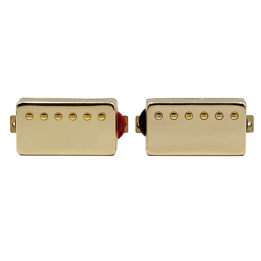 2x Neck+Bridge Single Coils Pickups Golden Metal Baseplate for Style