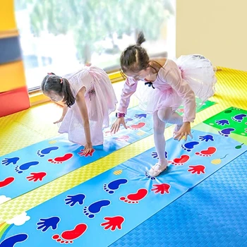 

Kid's Jumping Carpet Baby Jump Lattice Kindergarten Team Game Pad Early Childhood Fun Toys Child Indoor Outdoor Sports Toys