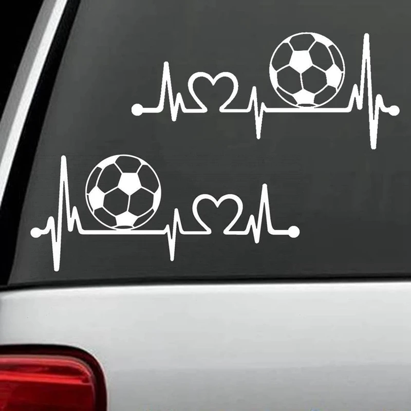 Pulse Blood Heart Football Player Sticker Sports Soccer Car Decal Helmets Kids Room Posters Vinyl Wall Decals Football Sticker