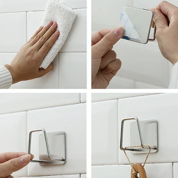 

Kitchen Stainless Steel Sponges Holder Self Adhesive Sink Sponges Drain Drying Rack Kitchen Sink Accessories storage Organizer