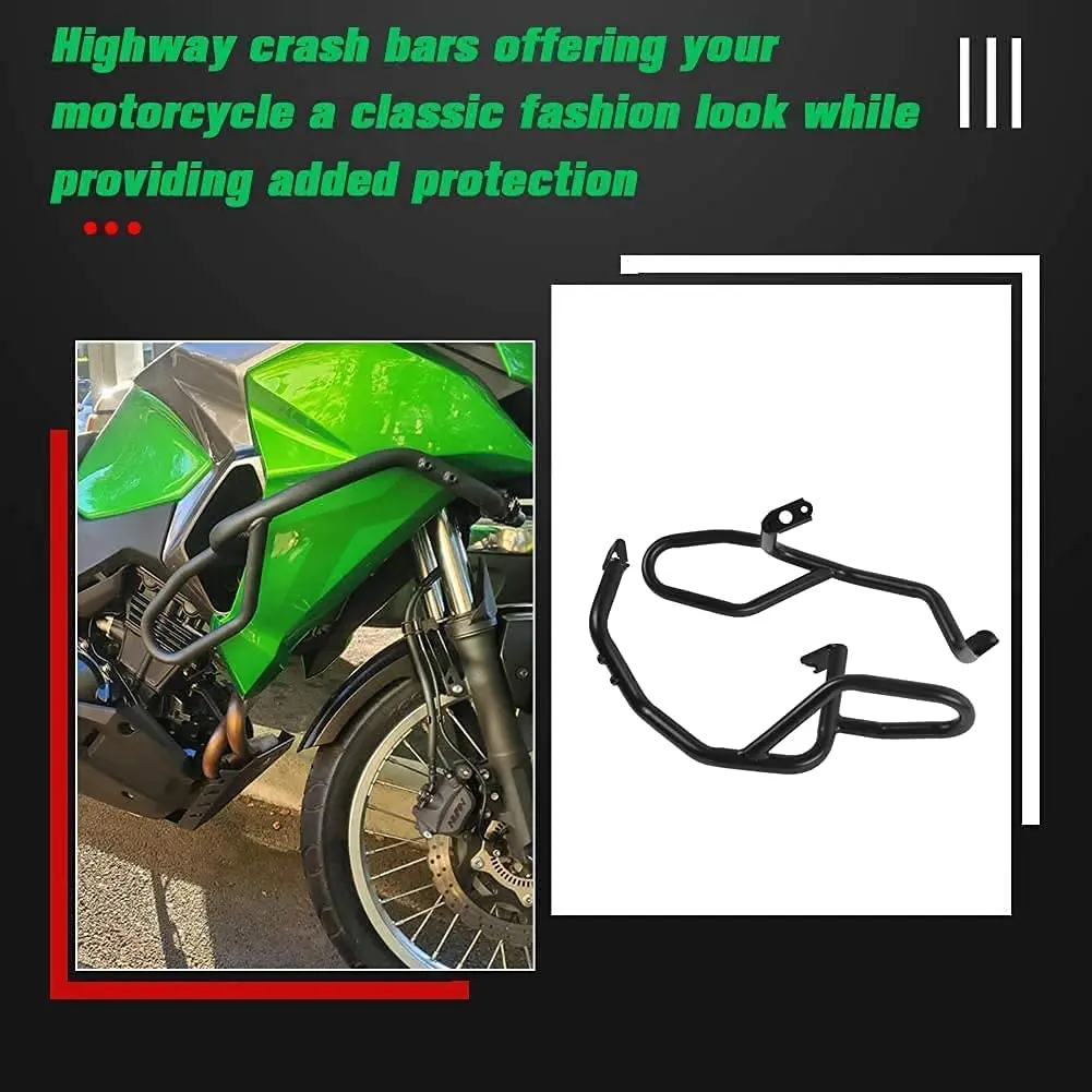 Motorcycle Accessories Engine Guard Crash Bar Frame Protector Bumper For Kawasaki Versys-X 300 Versys X300 -