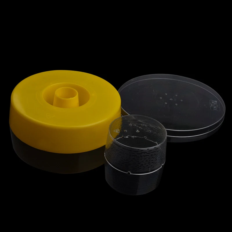 5pcs Beekeeping tools bee water feeder feeder bee nutrition box yellow plastic circular tools farm equipment
