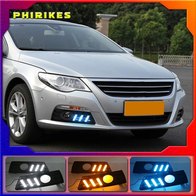 2pcs Car Light For Vw Passat Cc 2009 2010 2011 2012 2013 Led Drl