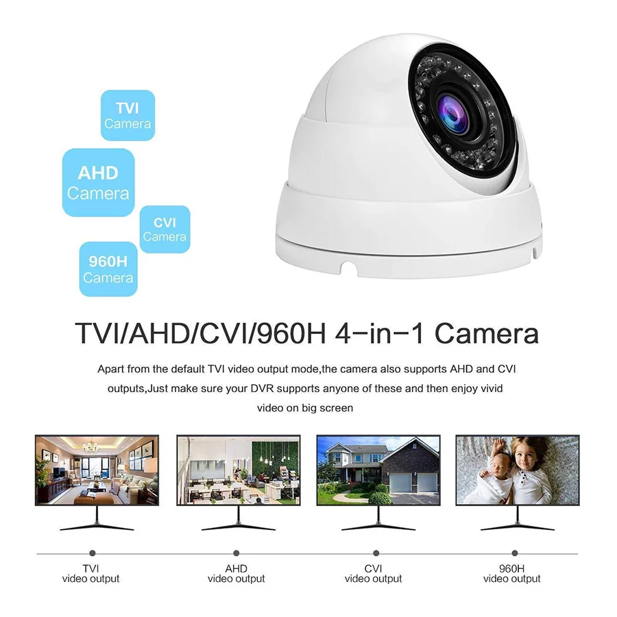 STARVIS SONY IMX307 вариофокальный объектив 1080P гибридный AHD CVI TVI CVBS 4 в 1 OSD меню бесплатный