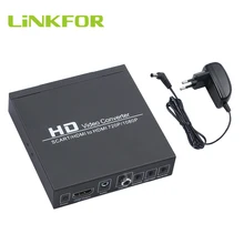 LiNKFOR 1080P SCART+ HDMI-HDMI конвертер с 3,5 мм наушниками и коаксиальный стерео аудио HDMI конвертер для HD ТВ и более старшего ТВ