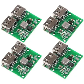 

4Pcs Dual USB Output 9V / 12V / 24V to 5V 3A DC-DC Car Charging Buck Regulator Charging Module