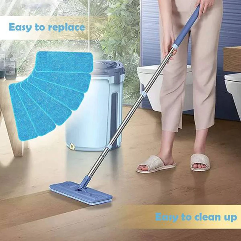 Fiber Mop Pads Reusable Pros Head Wet Dry Mops Refill Fit for Most Spray Mops and Reveal Mops for Most Spray Mops and Reveal Mop