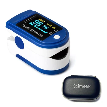 

Finger Pluse Oximeter Portable Fingerclip Oximeters Blood Oxygen Saturation PR PI Monitor IR Sensing Multi-directional Reading