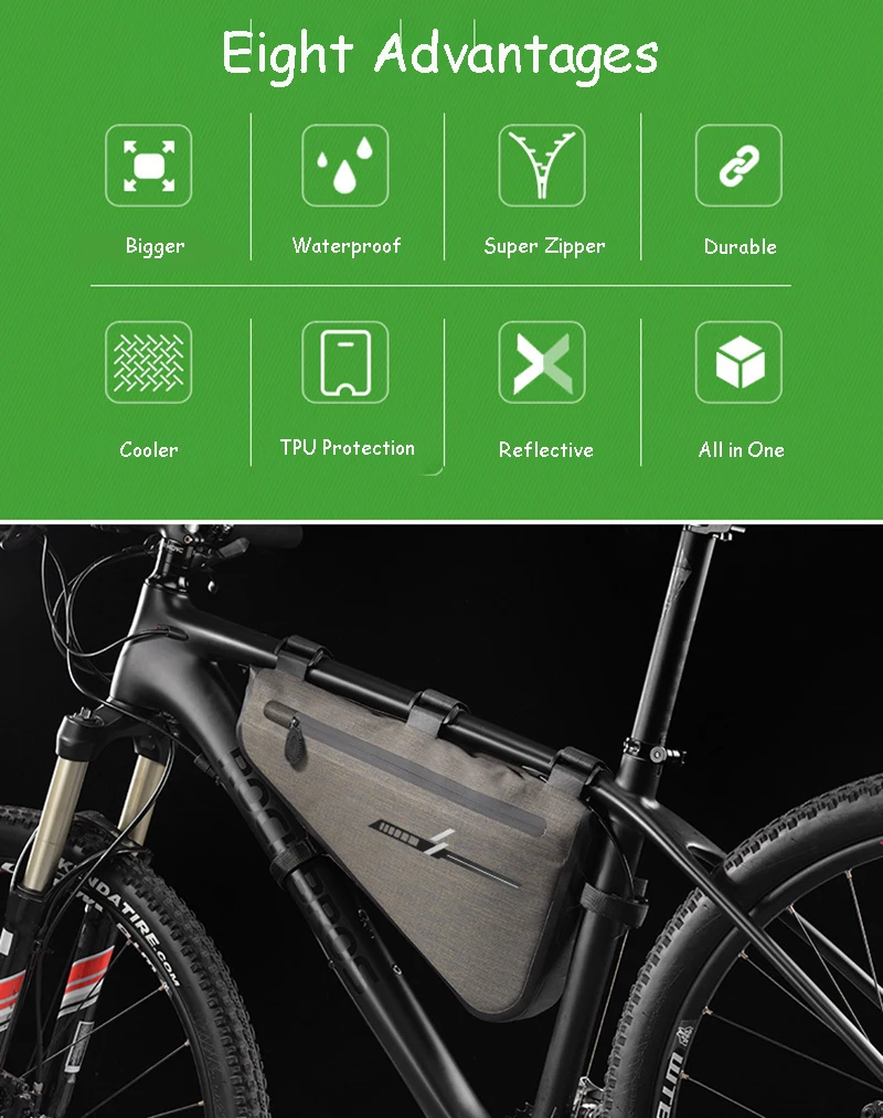 Роскошная велосипедная Сумка премиум класса, Аксессуары для велосипеда и велосипеда, инструменты, водонепроницаемая вместительная сумка, запасные части для велосипеда