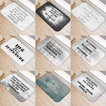 

Letter Geometric Non-Slip Mat Decorative Carpet Kitchen Pad Living Room Mat Home Soft Non-Slip Mat Door Mat