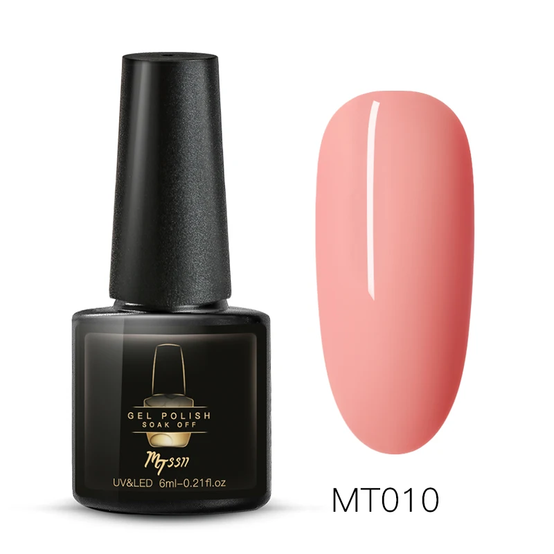 BS04725 Mtssii Gel Nail Polish Morandi Pure Colors 6ml Soak Off Manicure UV LED Gel Varnish DIY Nail Art Lacquer Decoration For Nail - Цвет: BS04725