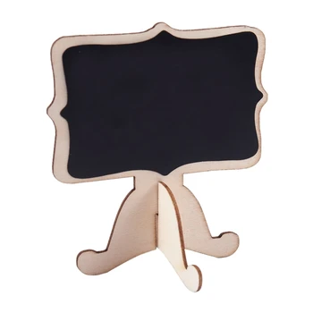 

10 Pcs Mini Wooden Small Wedding Blackboard Message Table Number Chalkboard
