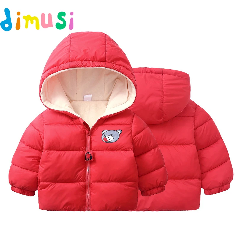 DIMUSI/зимние куртки для мальчиков; модные флисовые толстые теплые пальто; Повседневная Верхняя одежда для маленьких девочек; ветровка; детская одежда с капюшоном; 8 лет