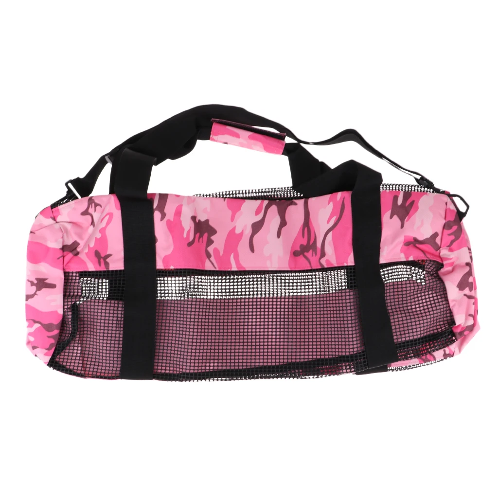 Durable Dive Mesh Duffel Bag Snorkeling Retractor Lanyard Holder Hook Carabiner Diving Bags for Water Sports
