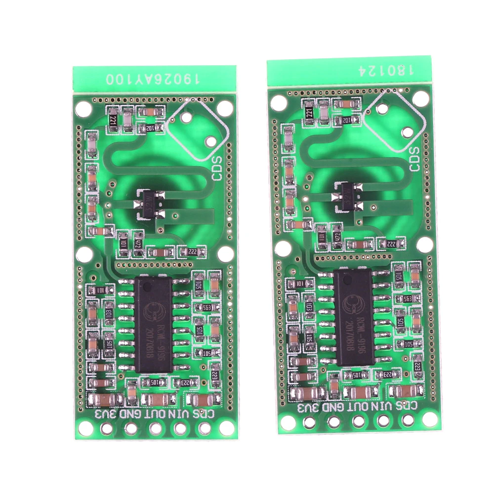 2pcs  RCWL-0516 Microwave Radar Sensor Human Body Induction Switch Module Intelligent Detector 3.3V Output Penetrating Detection