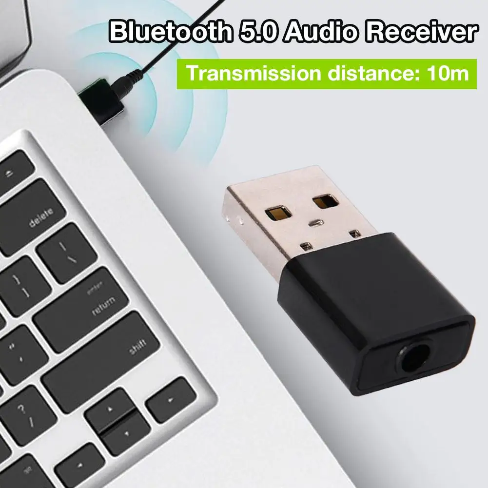 Мини Автомобильный Bluetooth приемник USB 5,0 автомобильный аудио адаптер автомобильный аудио приемник с 3,5 мм аудио кабель для автомобиля и домашнего аудио