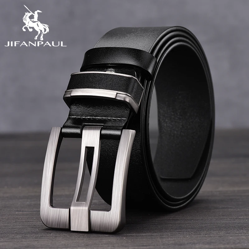 Metal Alloy Pin Buckle Adult Luxury Leather Belts 4