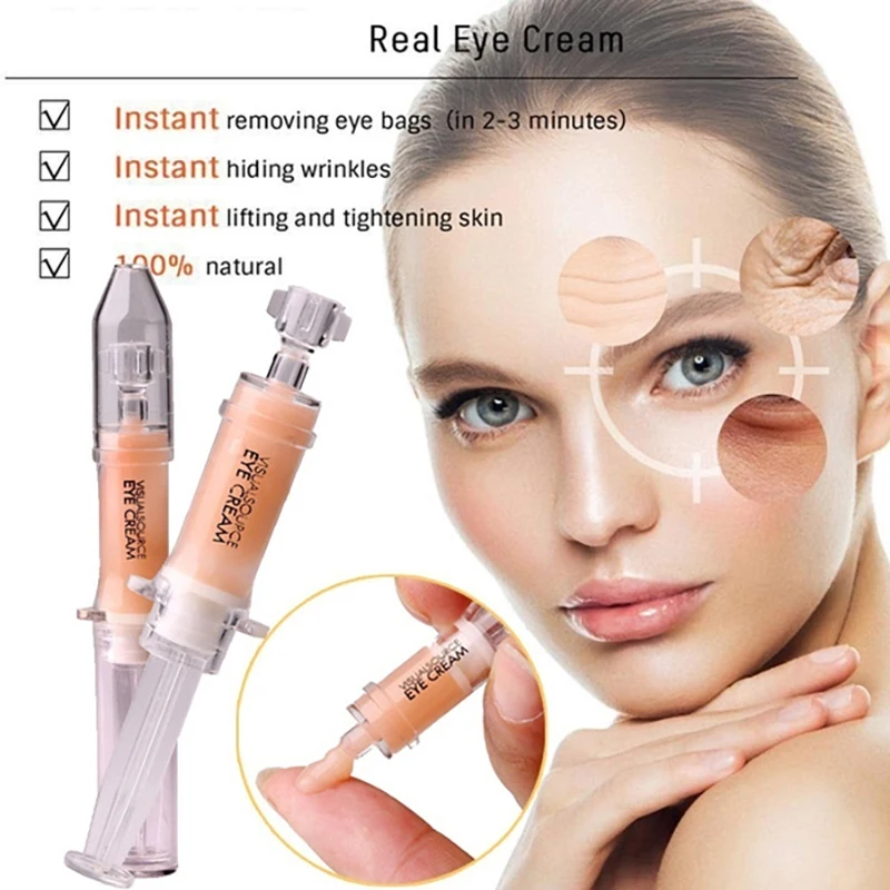 

2021 hot sale Eye Care Cream 2Mins Remove Dark Circles Fine Lines Eye Bag Against Aging Removal Deep Moisturizing Eye Serum