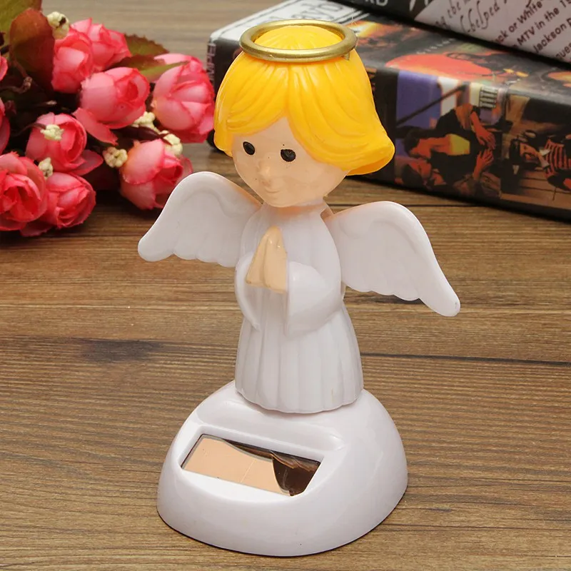 

New Arrival Solar Toys Plastic ABS Dancing Fun Angel Flip Flap Powered Toys For Desk Home Ornaments Decor Toys