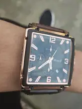 Reloj deportivo para hombre, cronógrafo de cuarzo, con Esfera Grande cuadrada de cuero, marca superior de lujo, a la moda, resistente al agua, nuevo, 2021