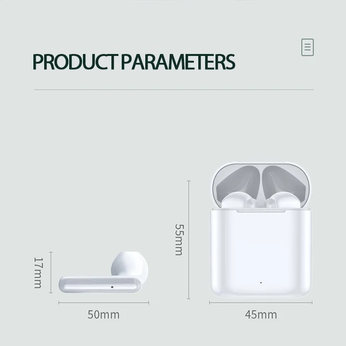 W09 наушники вкладыши TWS с Беспроводной Bluetooth потолок зарядным устройством Mic