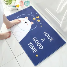 Счастливый медведь нескользящий Прочный Коврик для двери открытый Вход Спальня Ванная комната Кухня декоративный внутренний ковер напольный коврик