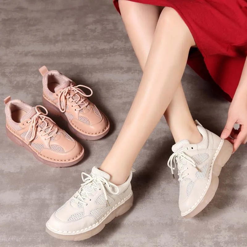 Г., модная весенняя женская обувь на платформе женская повседневная обувь кожаная обувь на плоской подошве с вырезами, большие размеры 35-40 Z12-20