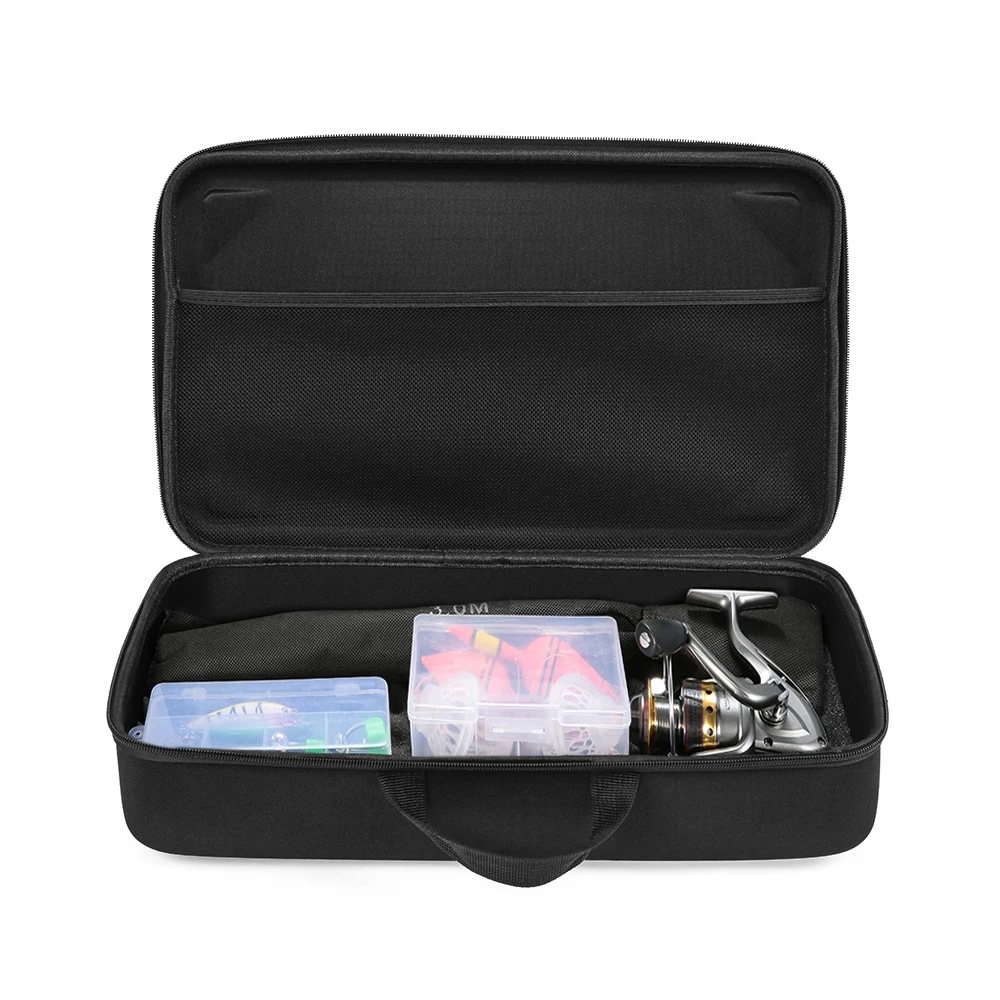 

Hot New Outdoor Fishing Rod Bag EVA Shockproof Fishing Bag Fishing Tackle Rod Reel Accessories Carry Bag Storage Bag 600D nylon