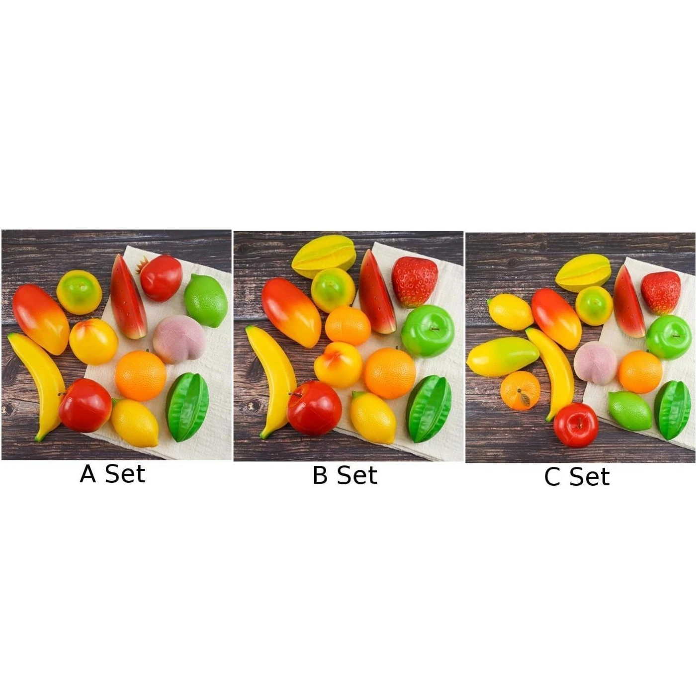 Artificial Plastic Fruit Fake Fruits Cabinet Decor Ornament Photography Props Inexpensive fine workmanship